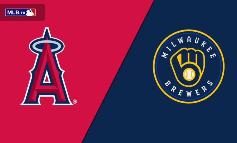 milwaukee brewers vs los angeles angels match player stats​