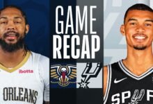 san antonio spurs vs new orleans pelicans match player stats​