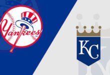 kansas city royals vs yankees match player stats